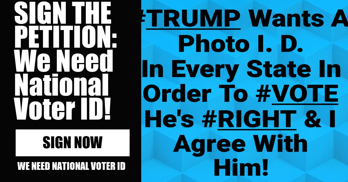 SIGN THE PETITION: We Need National Voter ID! image