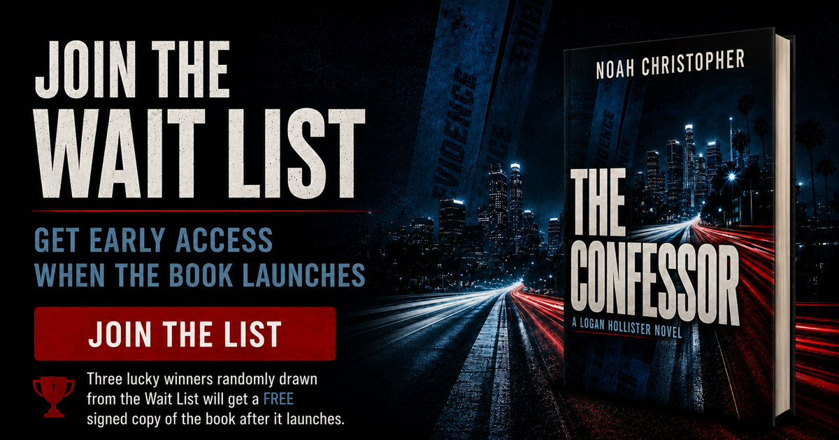 Join the wait list for The Confessor by Noah Christopher